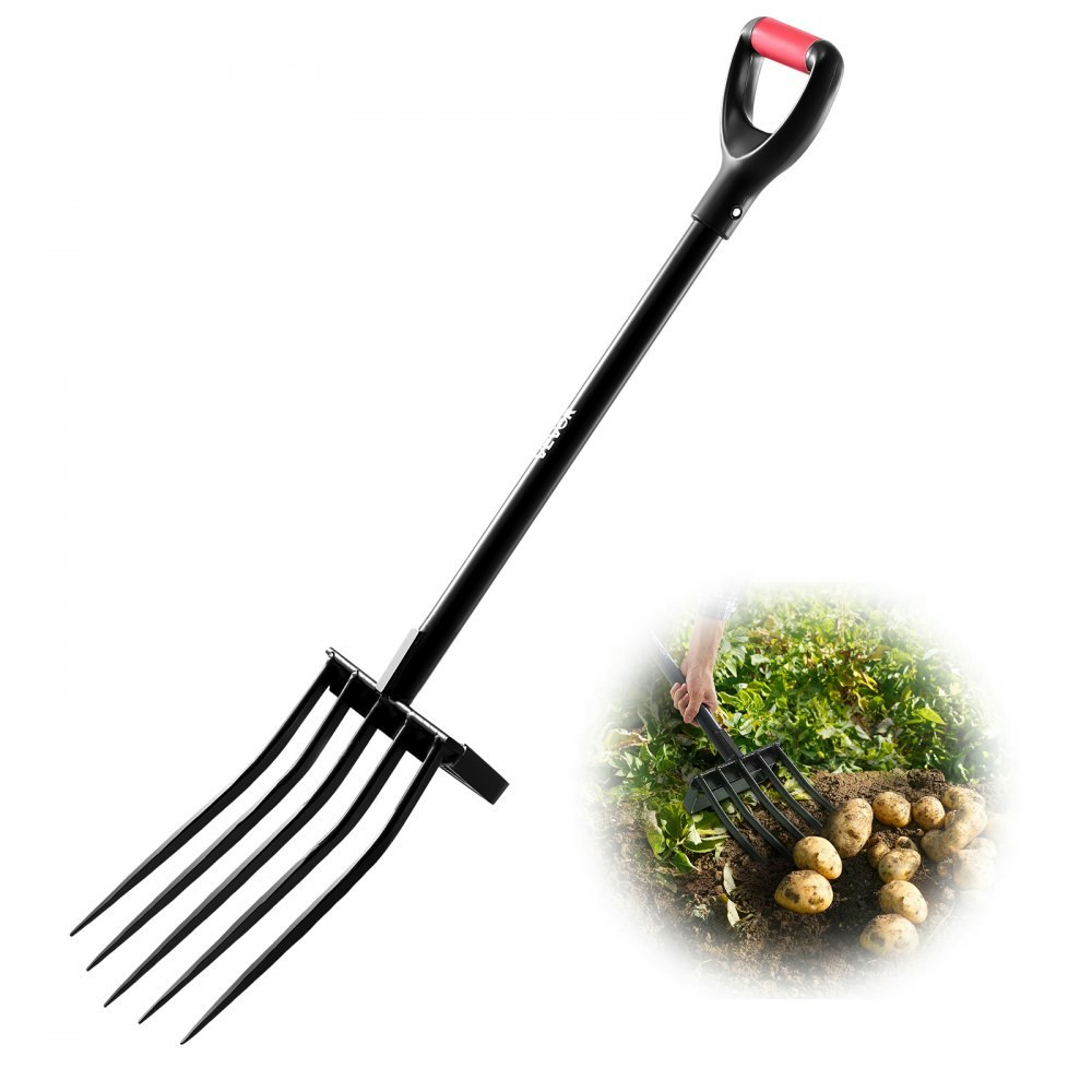 Vevor 41" 5-Tine Steel Garden Fork: $31.25