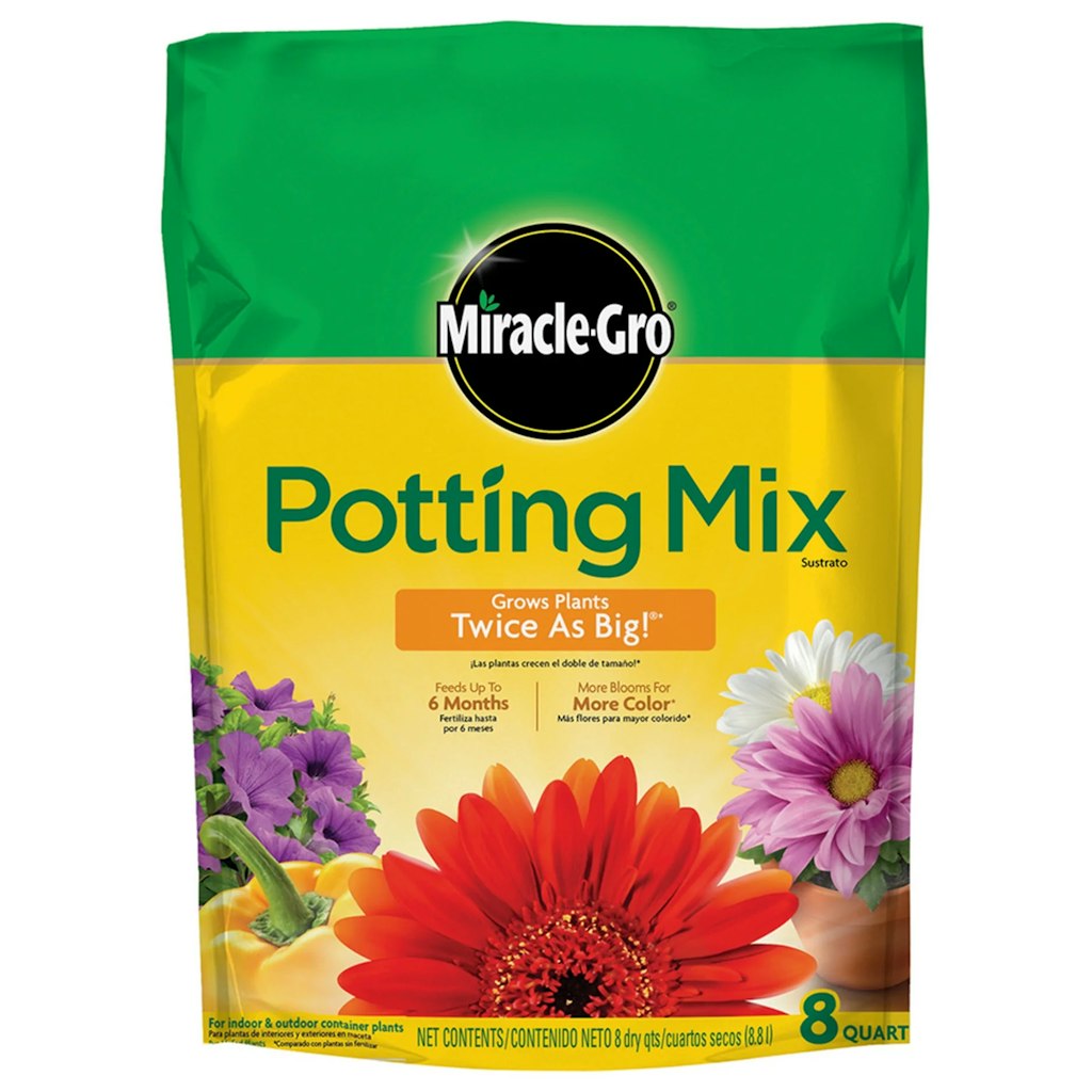 Miracle-Gro 8-Quart Potting Mix: $5.37