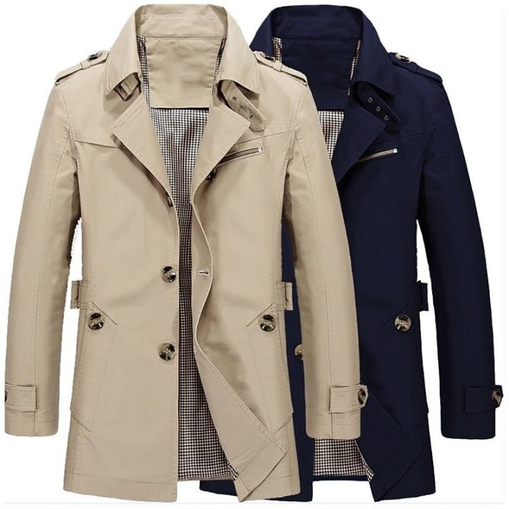 Men's Transition Jacket Spring Trench Coat  Windbreaker: $18