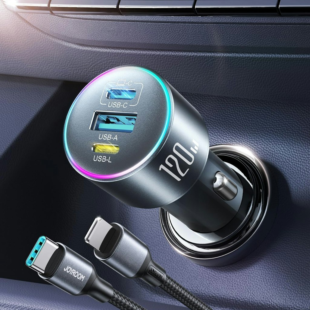 Joyroom 120W Fast Car Charger for Multiple Devices: $7.79