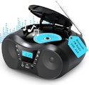 Greadio Portable CD Player Boombox for $25 w/ Prime + free shipping