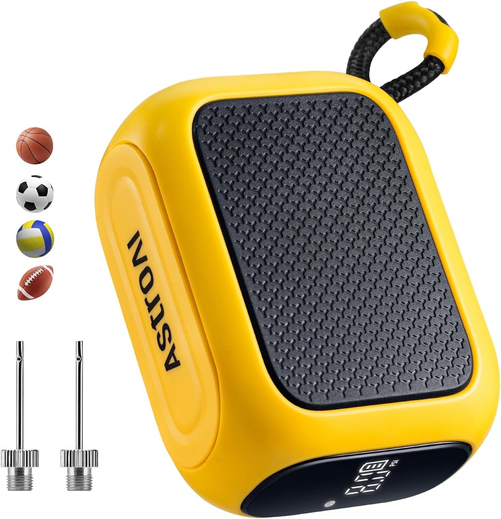 AstroAI Portable Electric Ball Pump: $14.99
