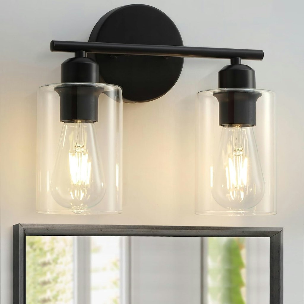 2-Light Bathroom Light Fixtures: $10.79