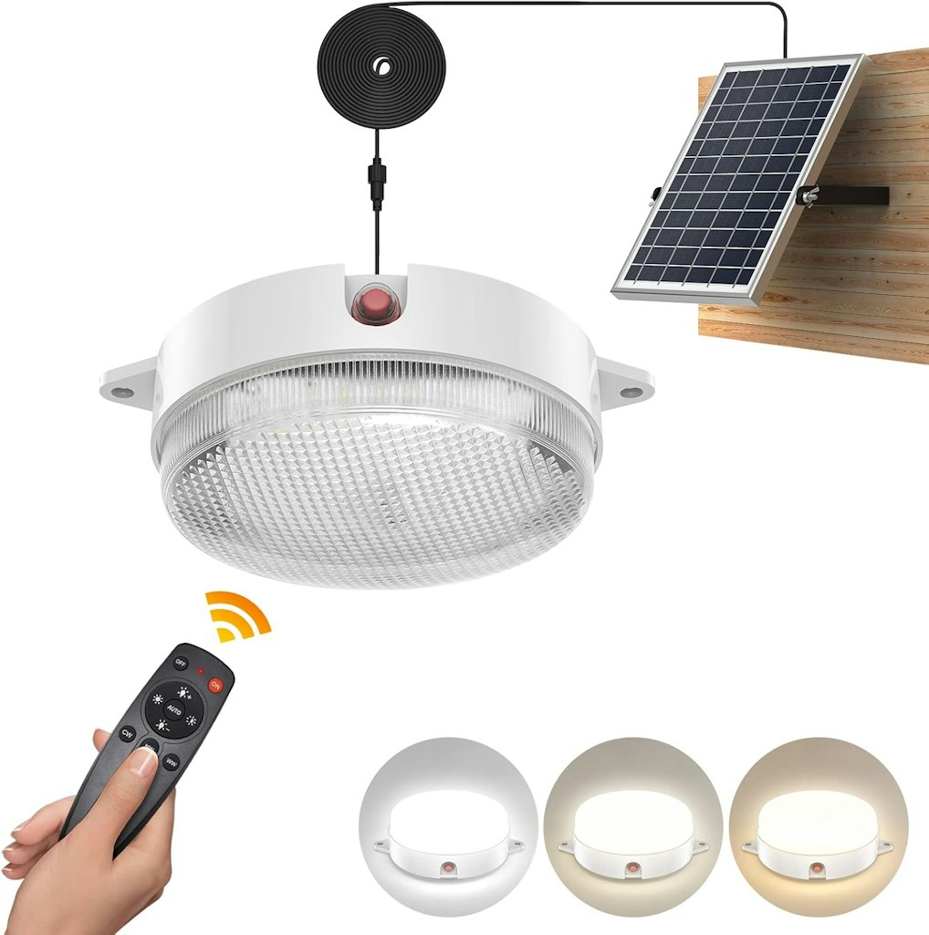Solar Ceiling Light: $18.99