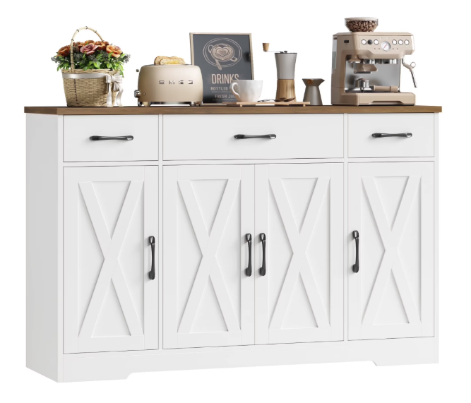 Homfa 55" Farmhouse Buffet Cabinet: $177