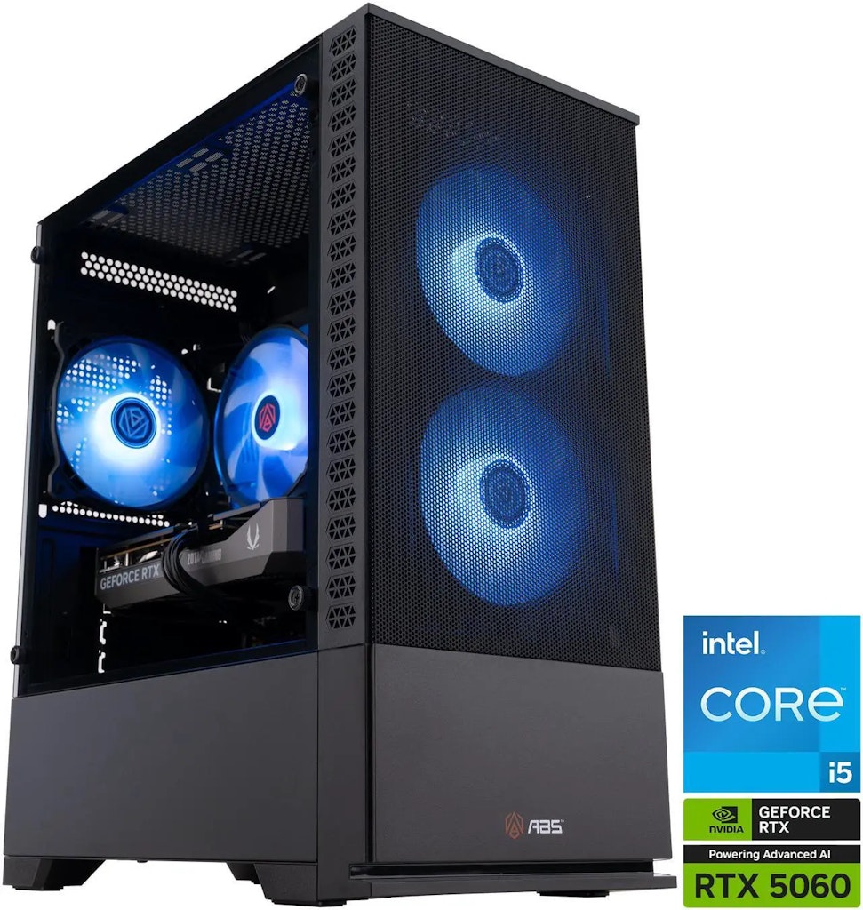 ABS Cyclone Aqua 14th-Gen. i5 Gaming Desktop PC: $950