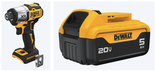 DeWalt 20V MAX XR Impact Driver w/ 20V Battery: $169