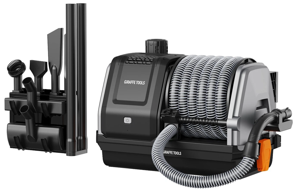 Giraffe Tools Wet Dry Vacuum Cleaner w/ 30ft. Retractable Hose: $252
