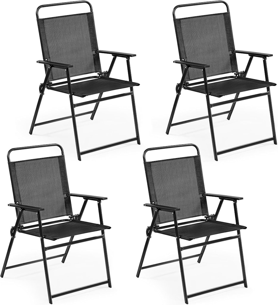 Yaheetech Outdoor Folding Patio Chairs 4-Pack: $89.99