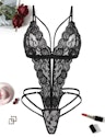 Avidlove Women's Lace Babydoll Bodysuit for $4 + free shipping w/ Prime