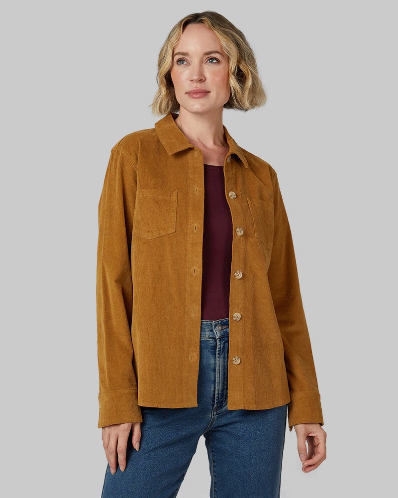 32 Degrees Women's Corduroy Shirt Jacket: $9.99