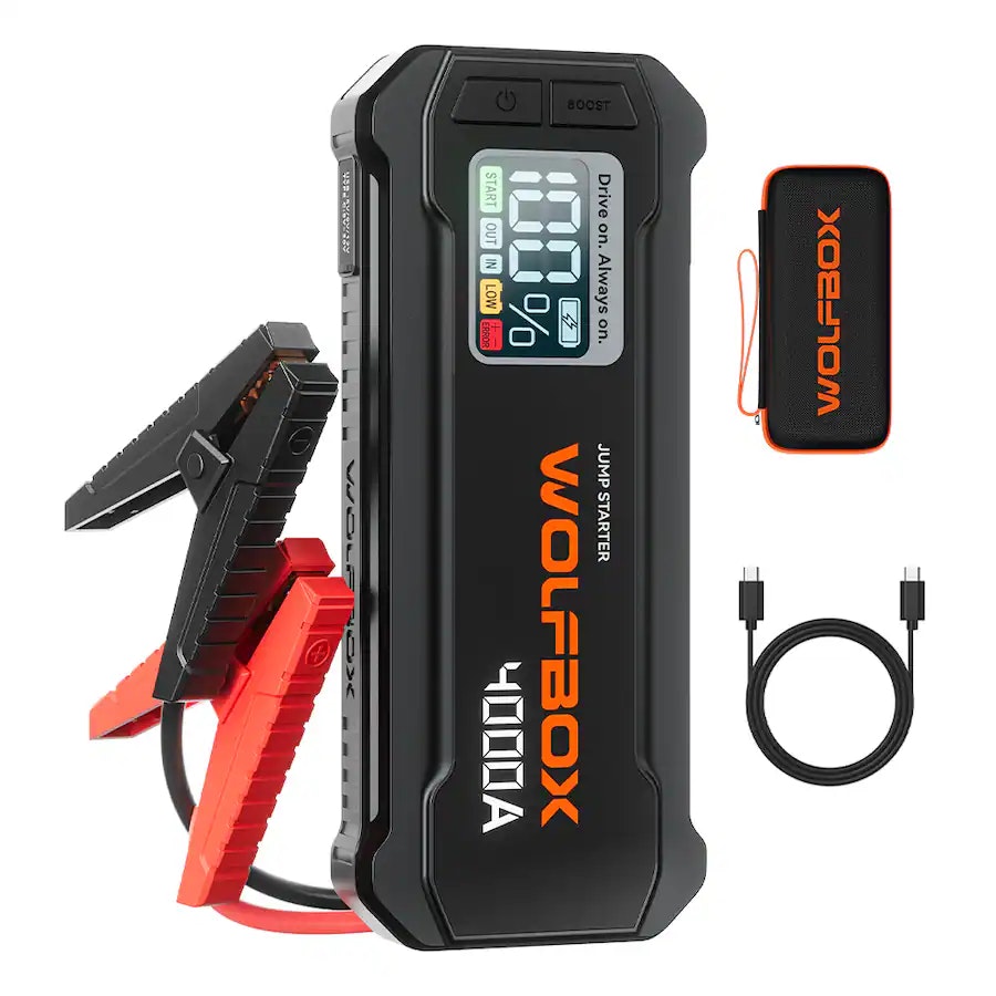 Wolfbox 4000A Car Battery Jump Starter: $79.99