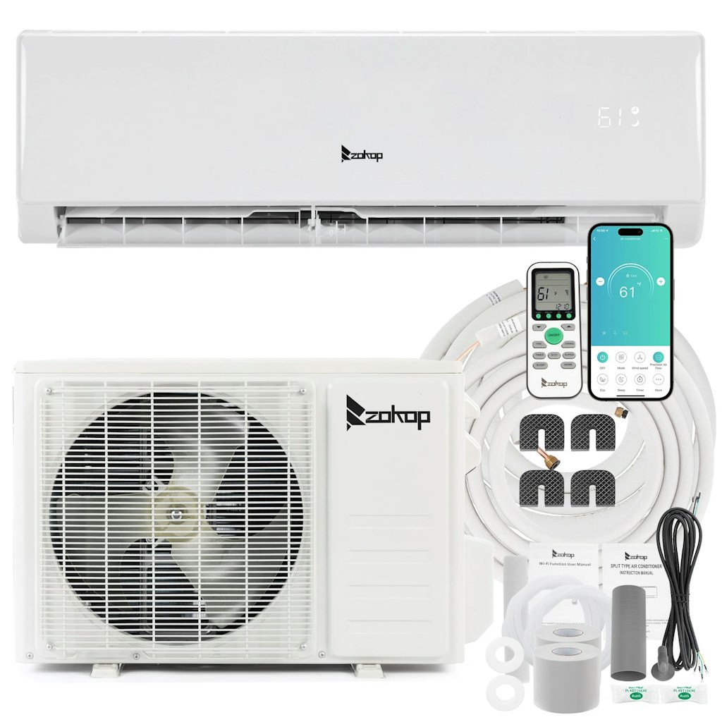 Zokop 11,500-BTU Inverter Ductless Air Conditioner: $342