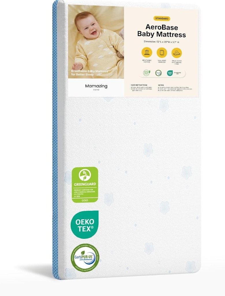 Mamazing Aerobase 52" x 28" 2-Stage Crib Mattress: $87.99