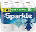 Sparkle Tear-A-Square 12 Double Roll Paper Towels for $14 + free shipping w/ Prime