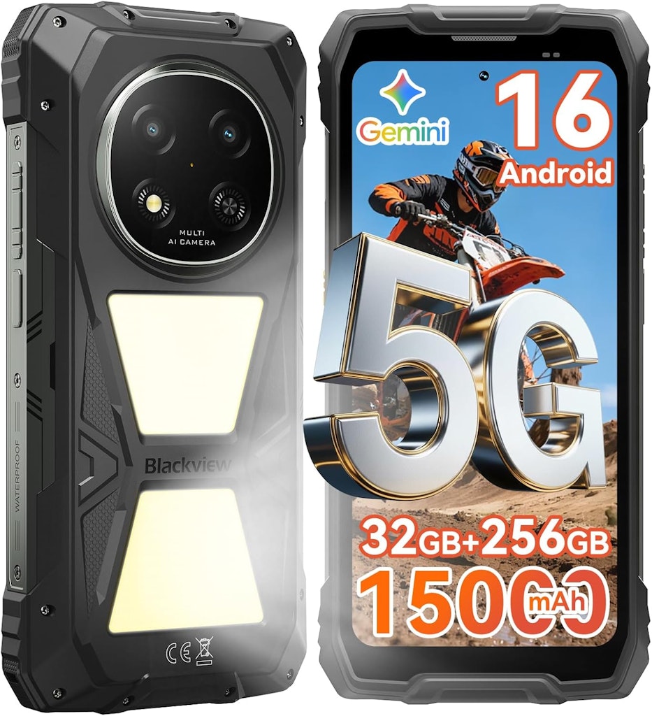 Blackview Android 16 Rock 2 Pro 5G Rugged Phone: $259.99 in cart