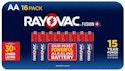 Rayovac AA Fusion Premium Alkaline Batteries 16-Pack for $5 + free shipping w/ Prime