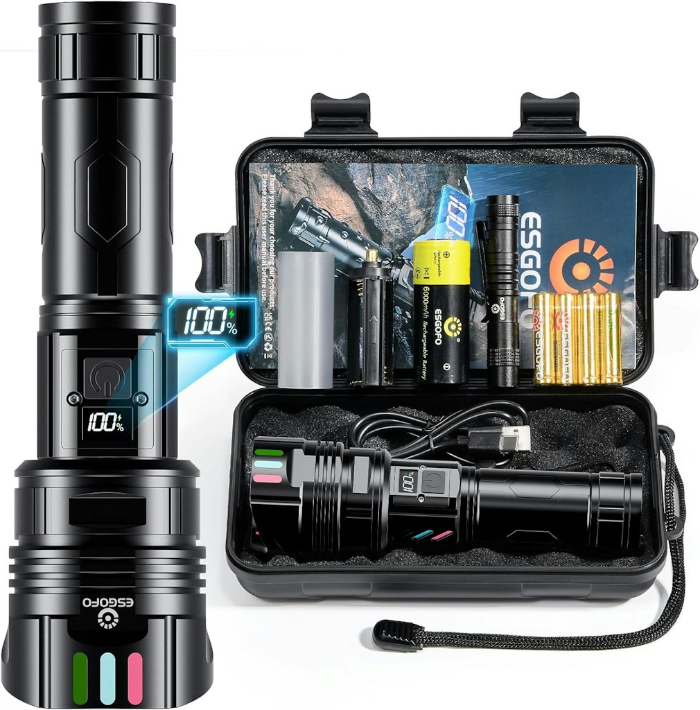 Esgofo Rechargeable LED Flashlight: $12.58