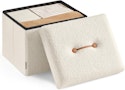 Songmics 12.2" x 16.1" x 12.2" Folding Storage Ottoman for $17 + free shipping w/ Prime