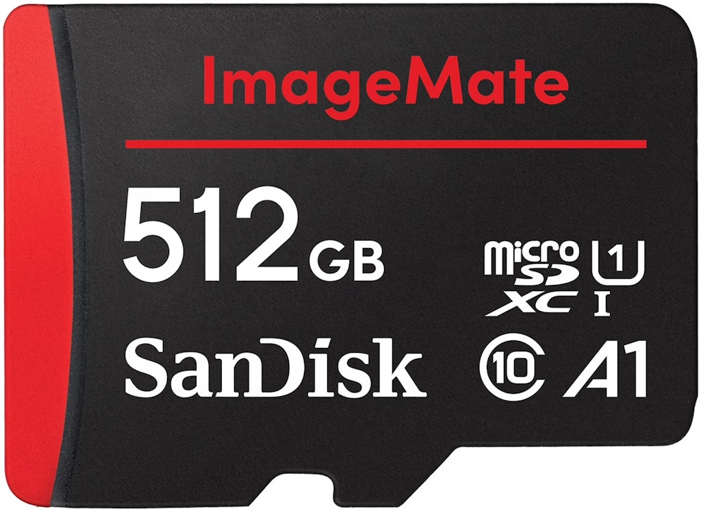 SanDisk 512GB ImageMate microSDXC UHS I Flash Memory Card: $39.98