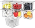 Hnedsen 4'' Deep Plastic Food Pans 6-Pack for $23 + free shipping w/ Prime