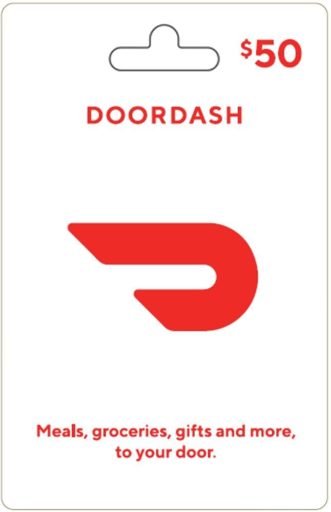 $50 DoorDash Physical Gift Card: $40