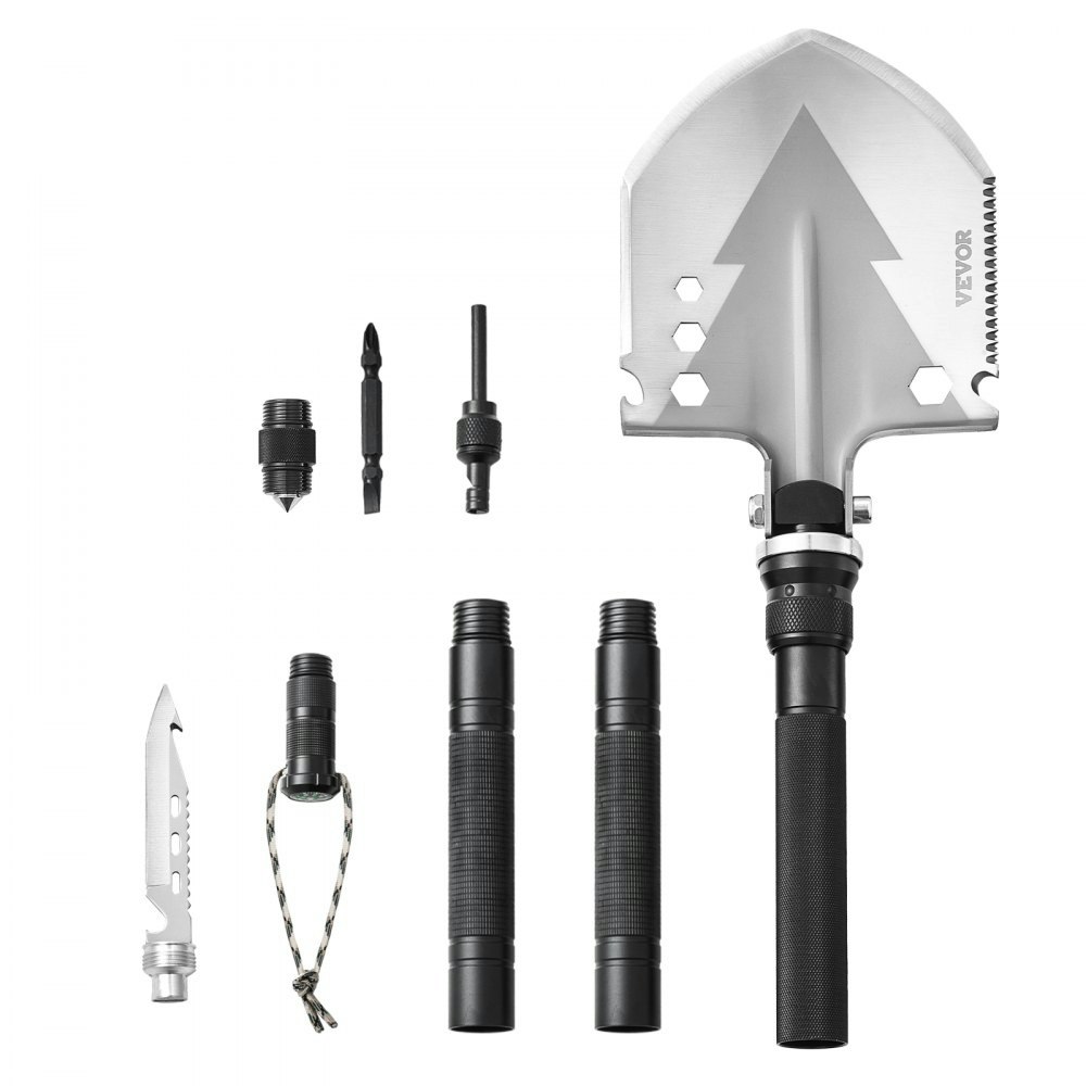 Vevor 11-in-1 Camping Shovel Set: $17