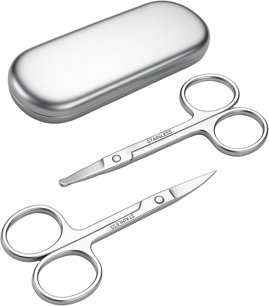Familife 2-Piece Facial Hair Trimming Scissors Set: $5.99