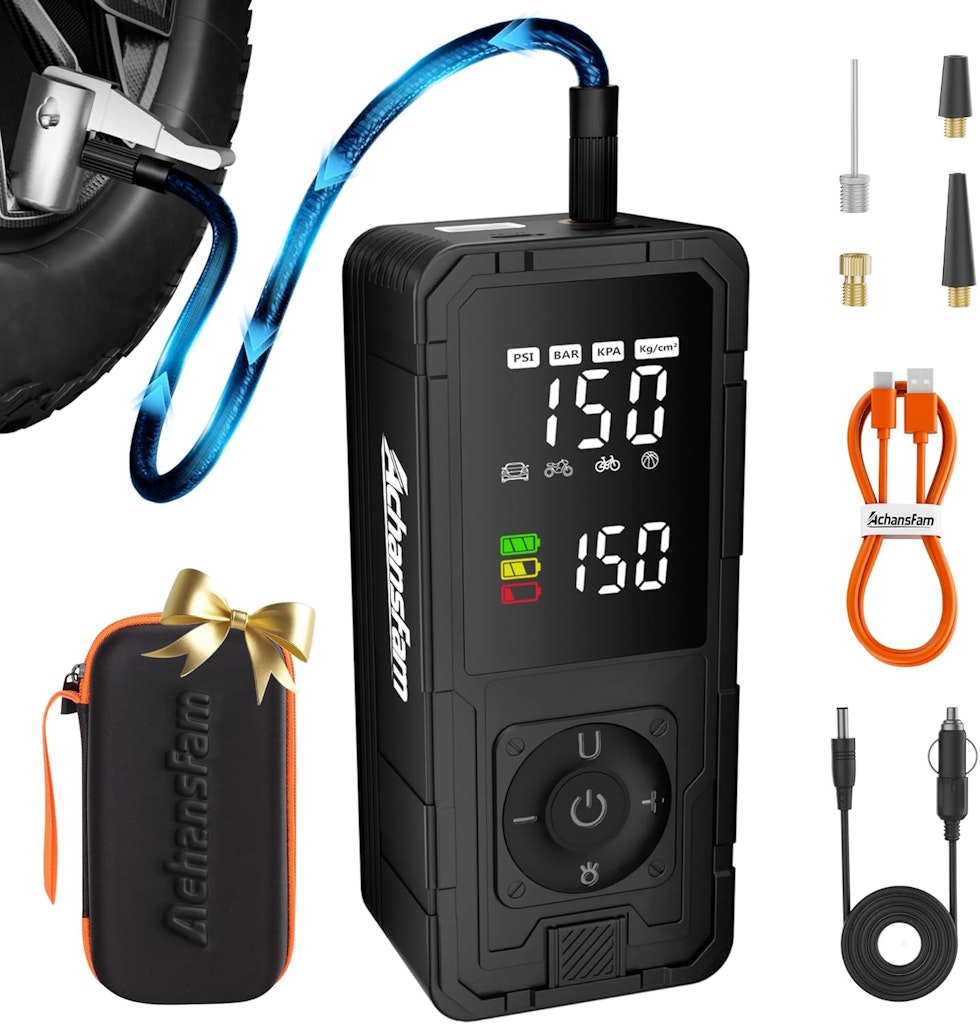 Achansfam P10 150 PSI Fast Tire Inflator: $23.99