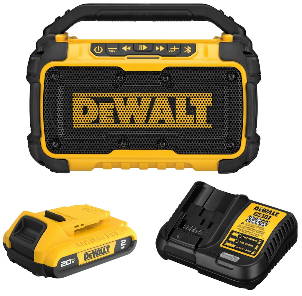 DeWalt Indoor/Outdoor Portable Speaker Set: $49