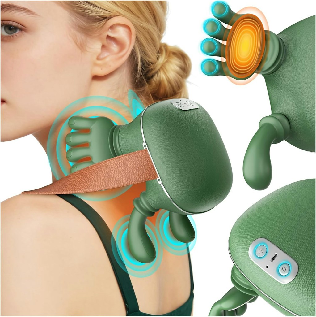 Nooydio Wireless Neck And Back Massager with Heat: $29.99