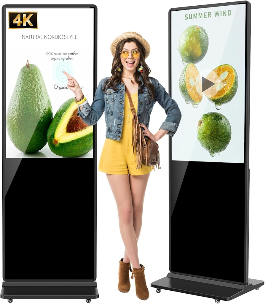Jiyang 43" 4K Touchscreen Digital Signage Kiosk: $616.00