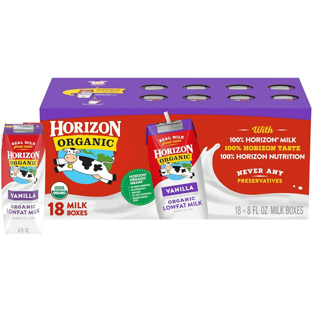 Horizon Organic Shelf Stable Lowfat Vanilla Milk 18-Pack: $14 via Sub & Save