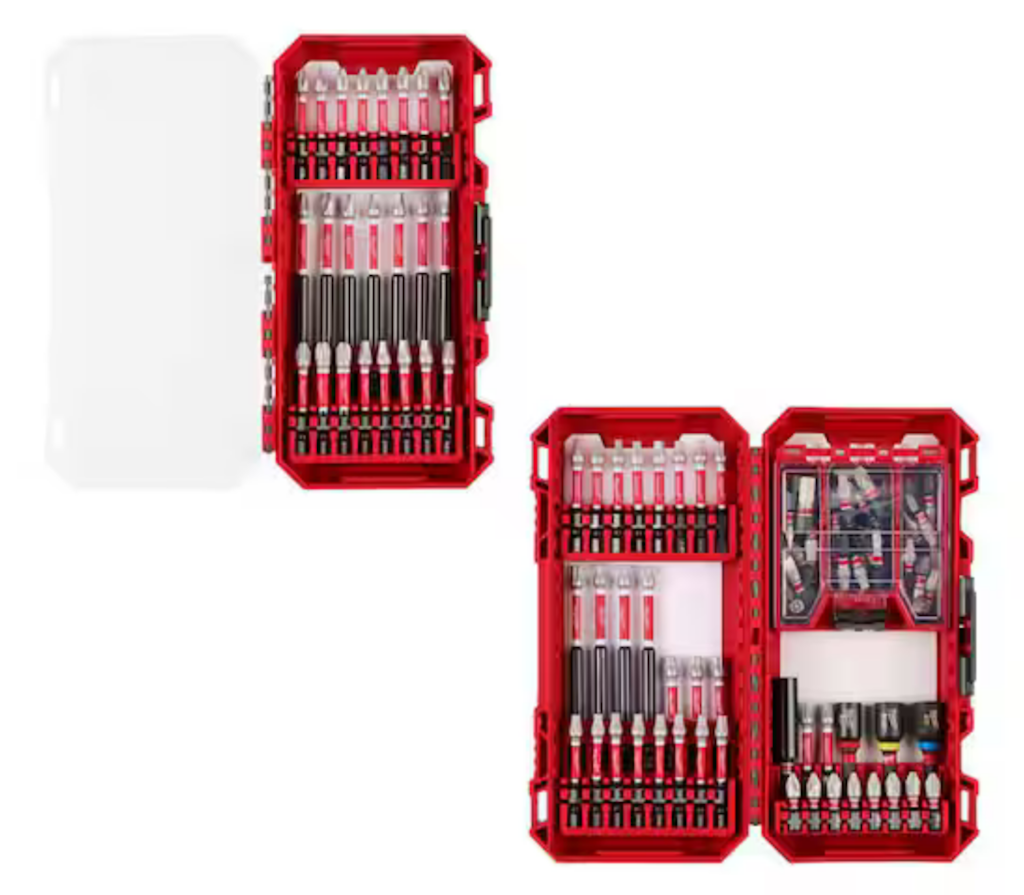 Milwaukee Shockwave 100-Piece Impact-Duty Alloy Steel Screw Driver Bit Set: $35