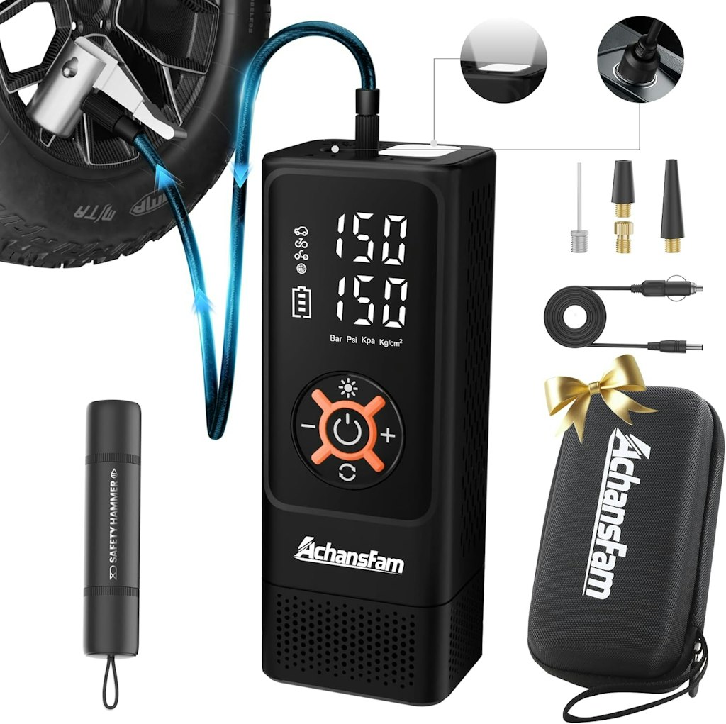 AchansFam S9 21s Portable Air Compressor: $35.99