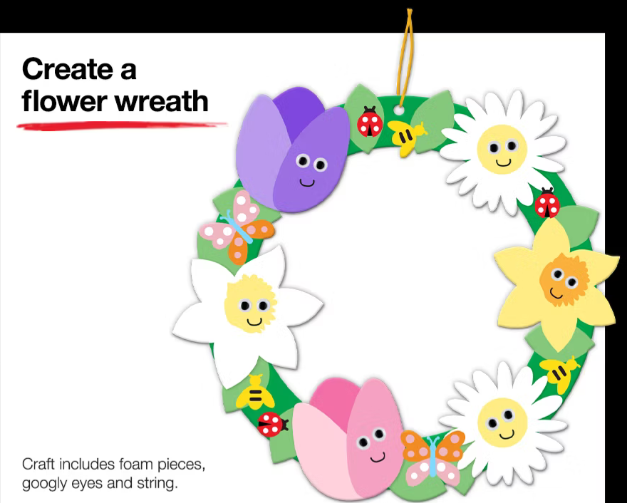 JCPenney Flower Wreath Workshop: Free on March 14