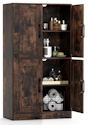 Costway Bathroom Cabinet w/ Doors & Adjustable Shelves for $70 + free shipping