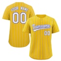Men's Pinstripe Throwback Baseball Jersey for 2 for $25 + free shipping w/ first order