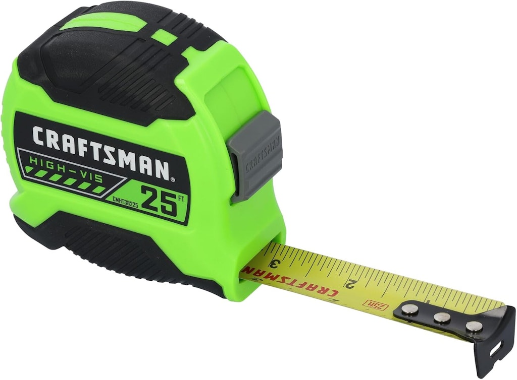 Craftsman 25-Foot High-Visibility Tape Measure: $5.99