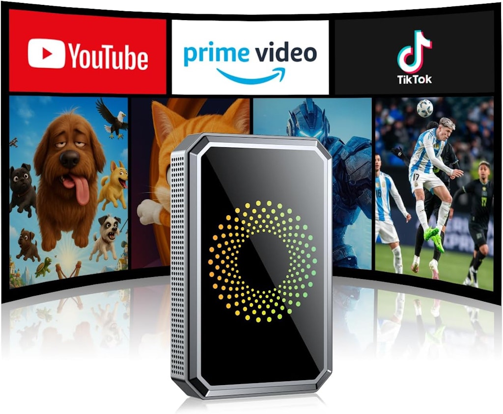 Lamtto 3-in-1 Wireless CarPlay Adapter with Streaming Apps: $70.19