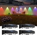 Nibuuecer Color-Changing Solar Fence Lights 4-Pack for $13 + free shipping w/ Prime