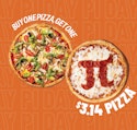 Blaze Pizza Pi Day Deal for Buy one pizza get one for $3.14