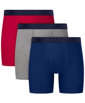 Hanes Men's Ultimate Comfort Blend Boxer Briefs 3-Pack: $18