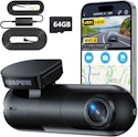 Avapow 4K WiFi Front & Rear Dash Cam w/ Hardware Kit & 64GB Card for $50 + free shipping