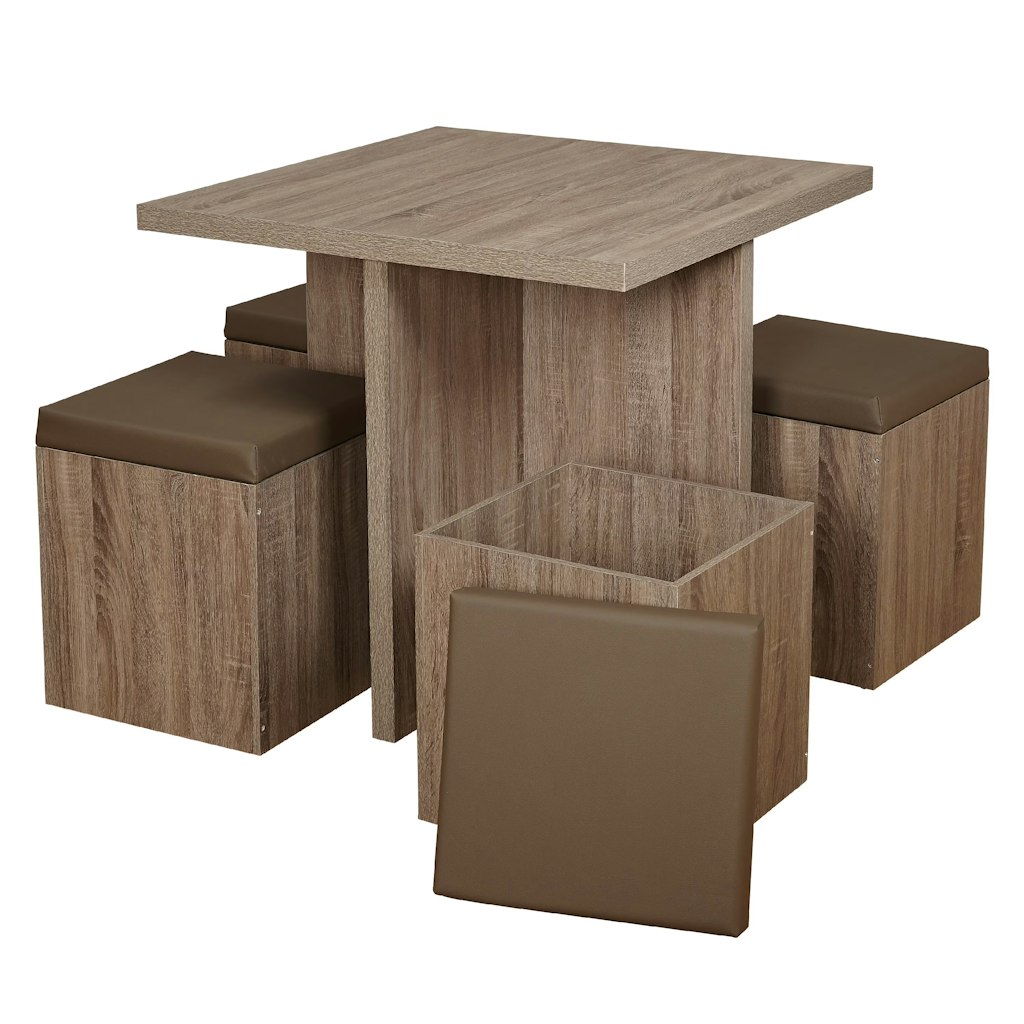  Mainstays Dexter 5-Piece Dining Room/Kitchen Set with Storage Ottoman : $72