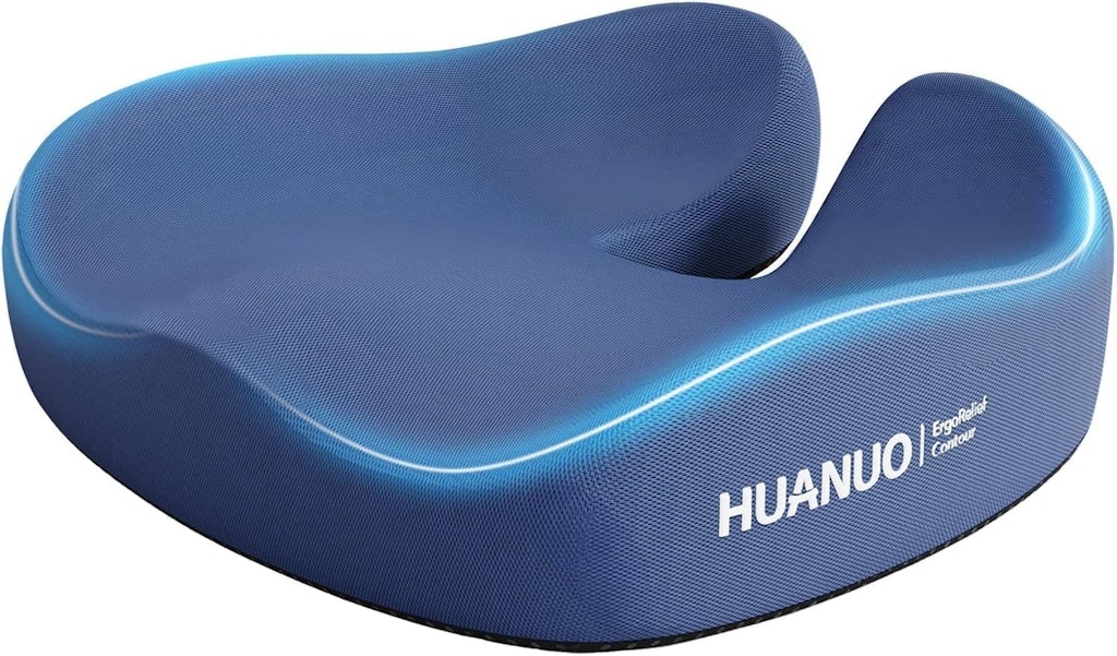 Huanuo Ergonomic Seat Cushion with Cooling Gel: $14.99
