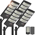 Wywna 5000W Solar Motion Sensor Street Lights 4-Pack for $65 + free shipping