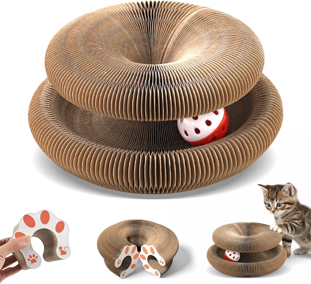 Voxget Cat Scratcher Toy with Balls Bells: $6.99