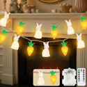 Yiqu 10-Foot Easter Bunny & Carrot String Lights for $10 + free shipping w/ Prime