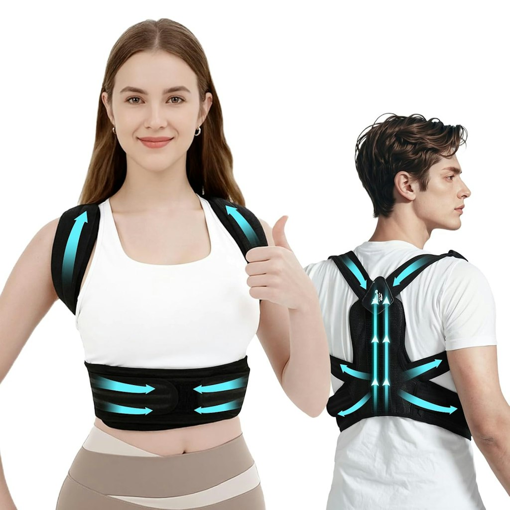 Deziyua Men's or Women's Posture Correcting Back Brace: $13.49